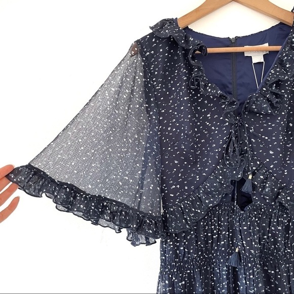 Finders Keepers Locales Mini Dress in Navy Speckle - Picture 8 of 11